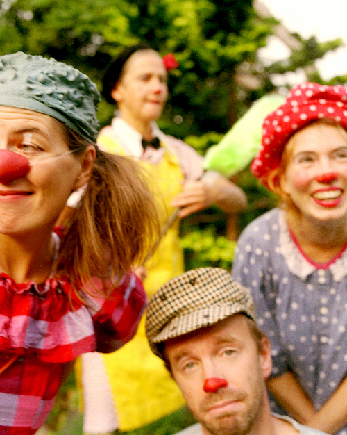 Clownerna Jonas, Biggan, Loppa och Bacill.